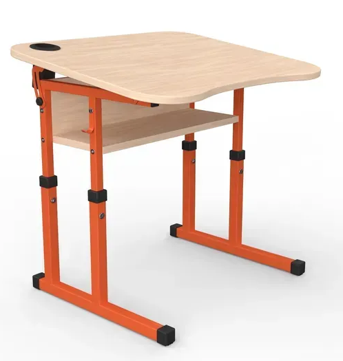 Стіл учнівський №4-6 з регулюванням куту нахилу стільниці 600х500 МФ Вересень